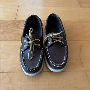 Brown Leather Boat Shoes